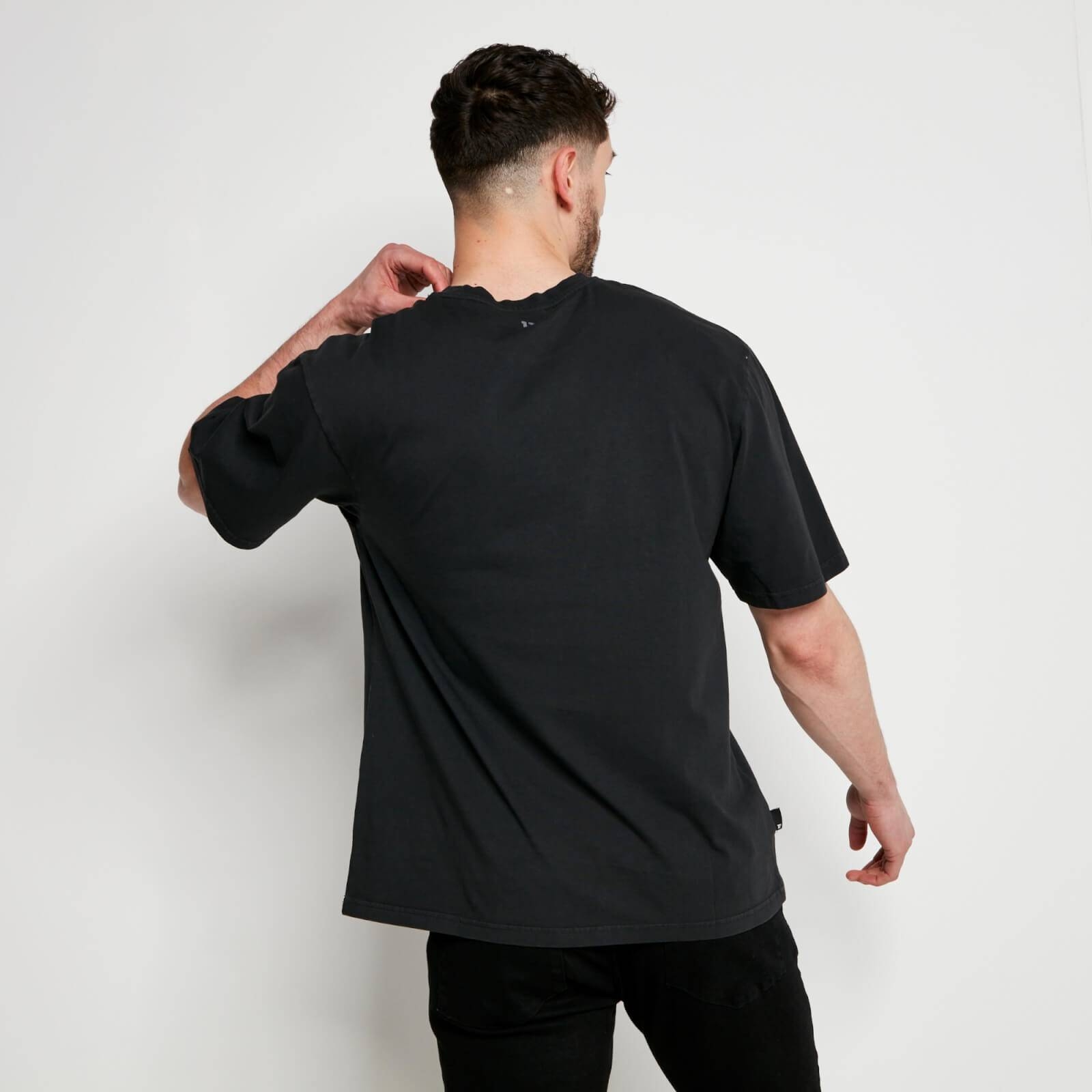 11 DEGREES WASHED HEM PRINT T-SHIRT