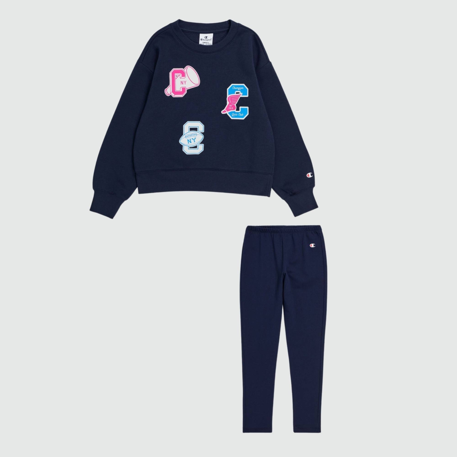 CHAMPION GIRLS SWEATSUITS CREWNECK SUIT