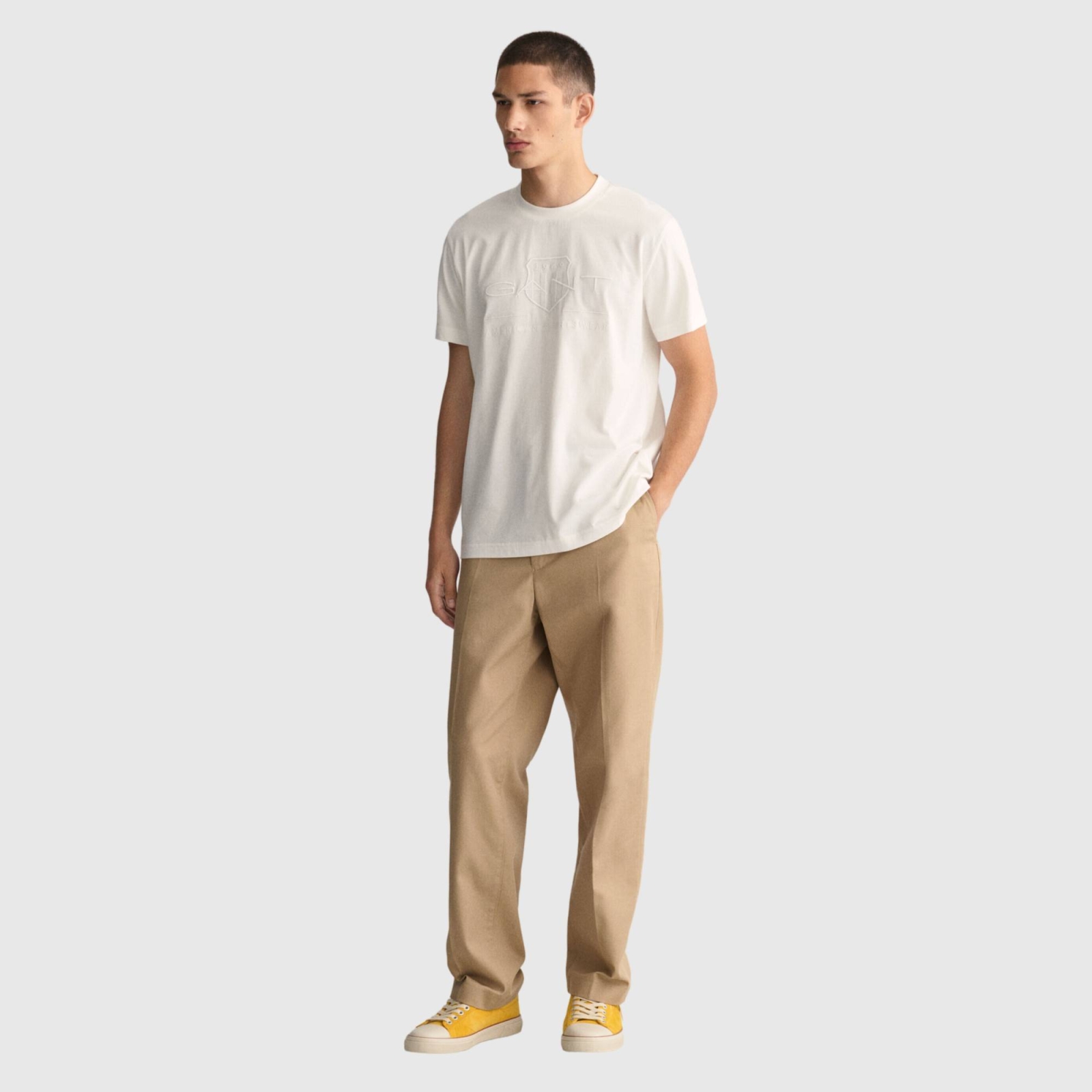 GANT REG TONAL SHIELD SS T-SHIRT