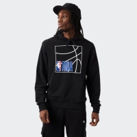 NEW ERA NBA LOGO HOODED PULLOVER