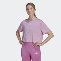 ADIDAS WOMENS STUDIO CROP TEE