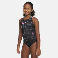 NIKE LOGO TOSS GIRLS SWIM SUIT