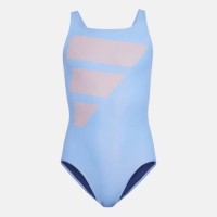 ADIDAS GIRLS BIG BARS SWIM SUIT