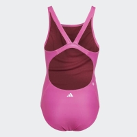 ADIDAS GIRLS BIG BARS SWIM SUIT