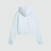 PUMA ESSENTIAL LOGO CROPPED HOODIE GIRLS