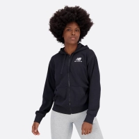 NEW BALANCE ESSENTIALS STACKED LOGO FULL ZIP HOODIE