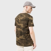 ALPHA INDUSTRIES BASIC T-SHIRT SMALL LOGO CAMO