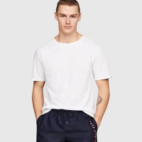 TOMMY CREW NECK SLUB TEE