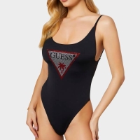 GUESS ONE PIECE RHINESTONE TRIANGLE