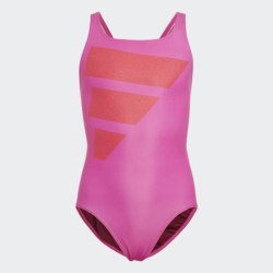 ADIDAS GIRLS BIG BARS SWIM SUIT