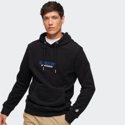 SUPERDRY SPORTSWEAR LOGO LOOSE HOOD MENS