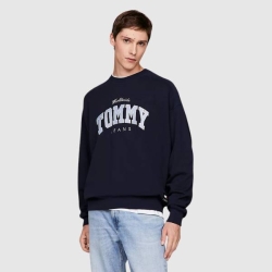 TOMMY BOXY VARSITU CREW SWEATSHIRT