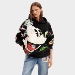 DESIGUAL MICKEY CUBIST LACROIX HOODIE