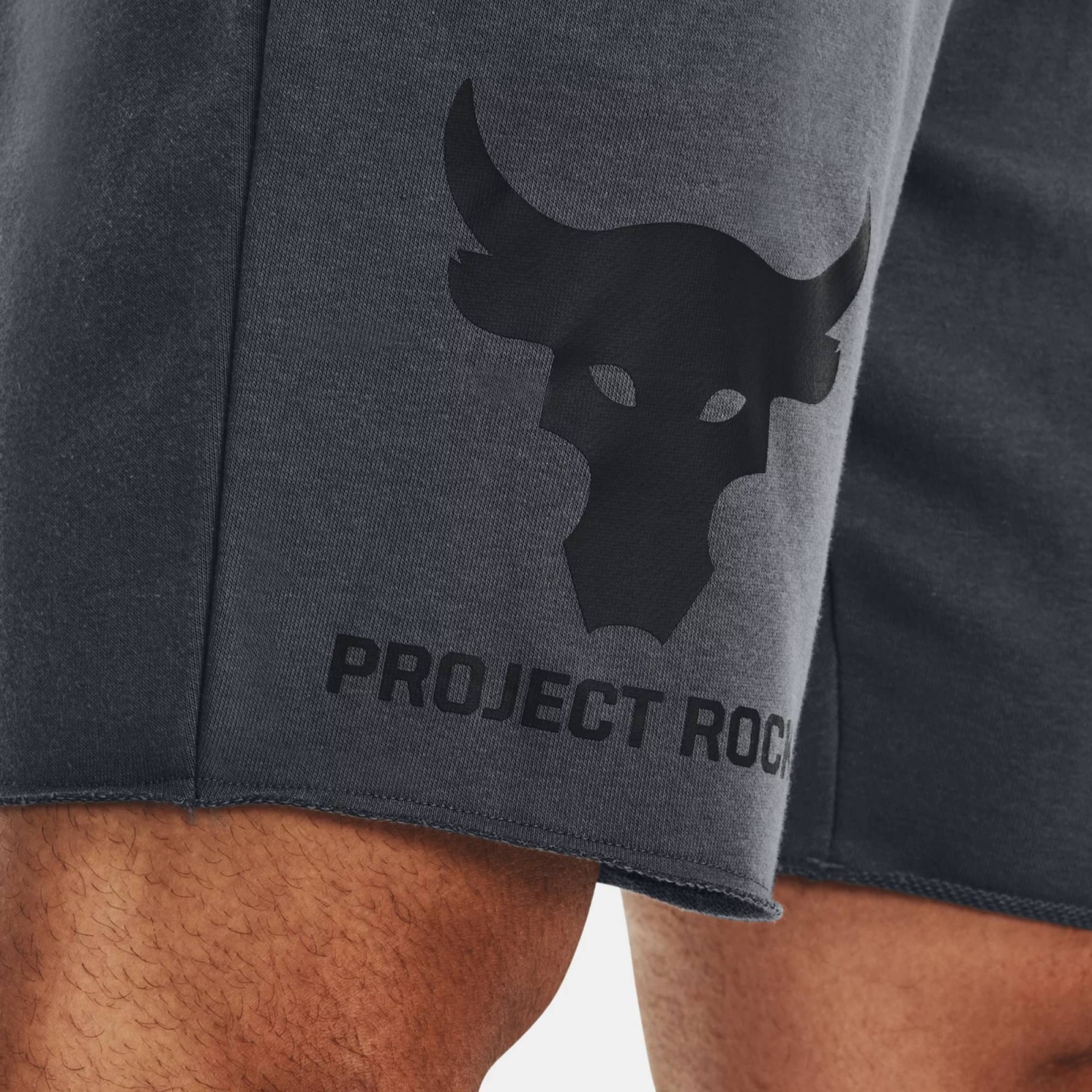 UNDER ARMOUR MENS PROJECT ROCK TERRY SHORTS