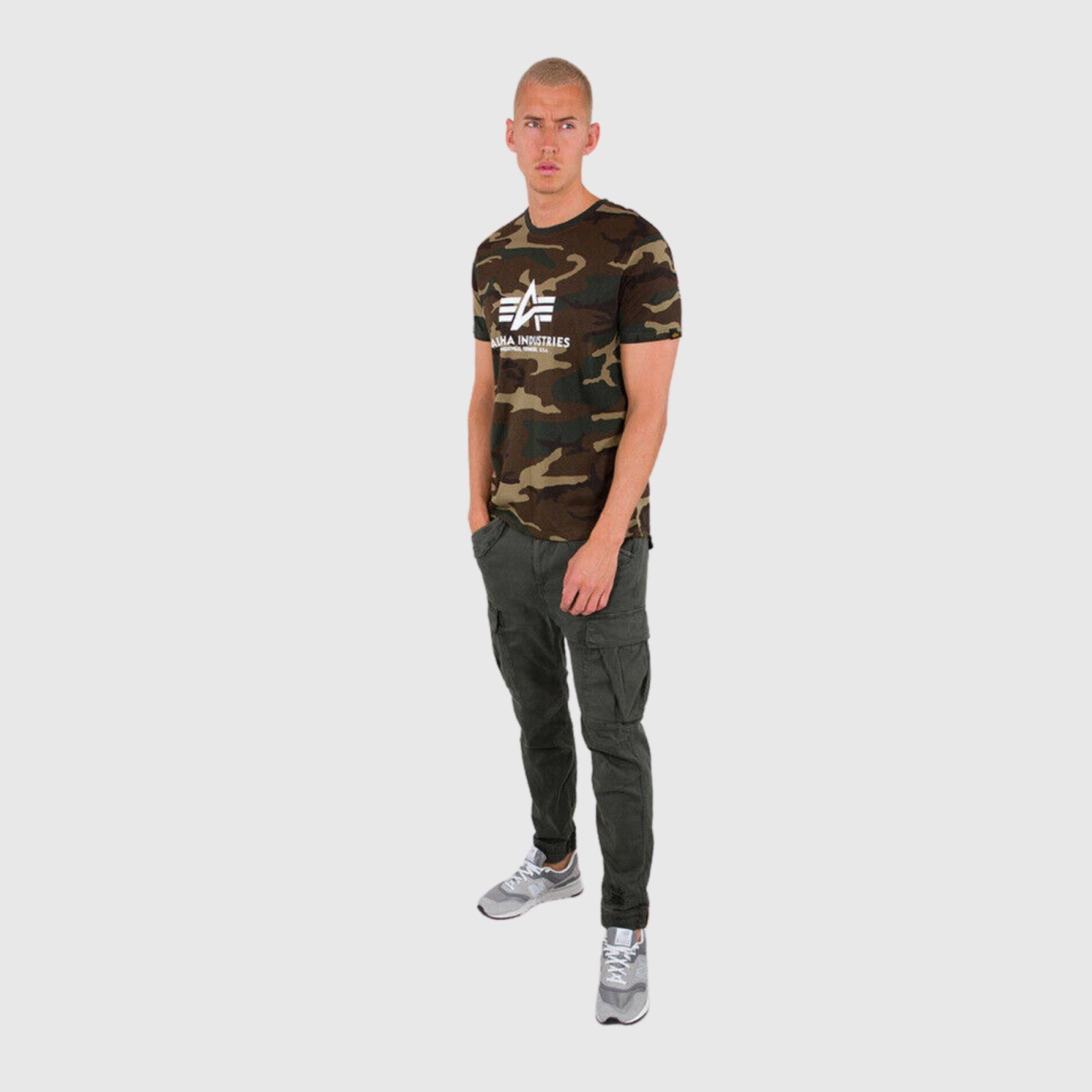 ALPHA INDUSTRIES BASIC T-SHIRT CAMO