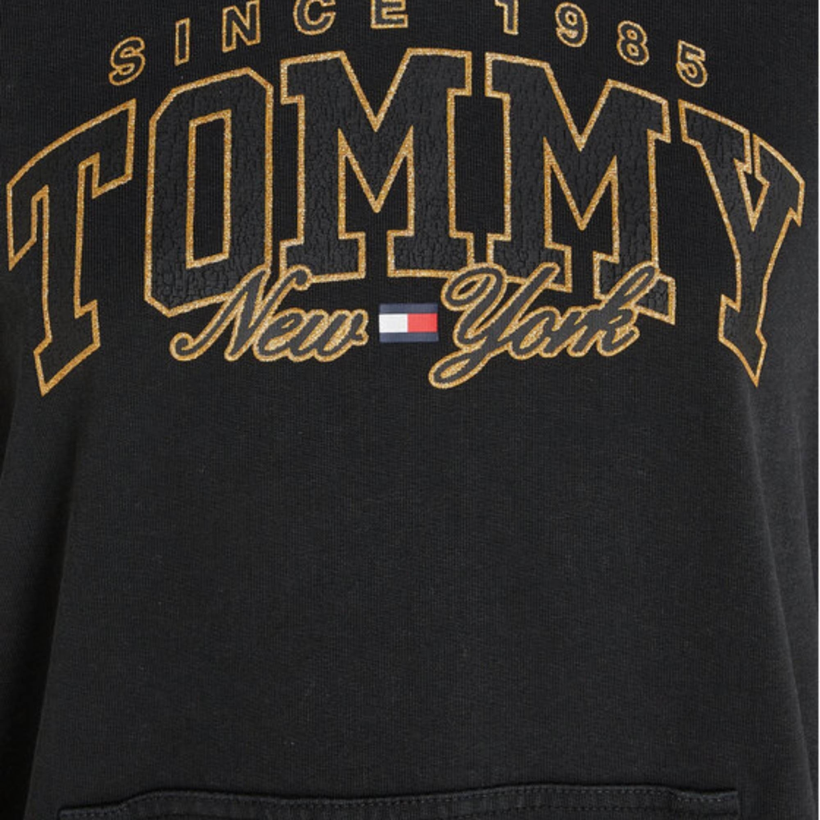TOMMY JEANS WOMENS RELAXED LUXE VARSITY HOODIE