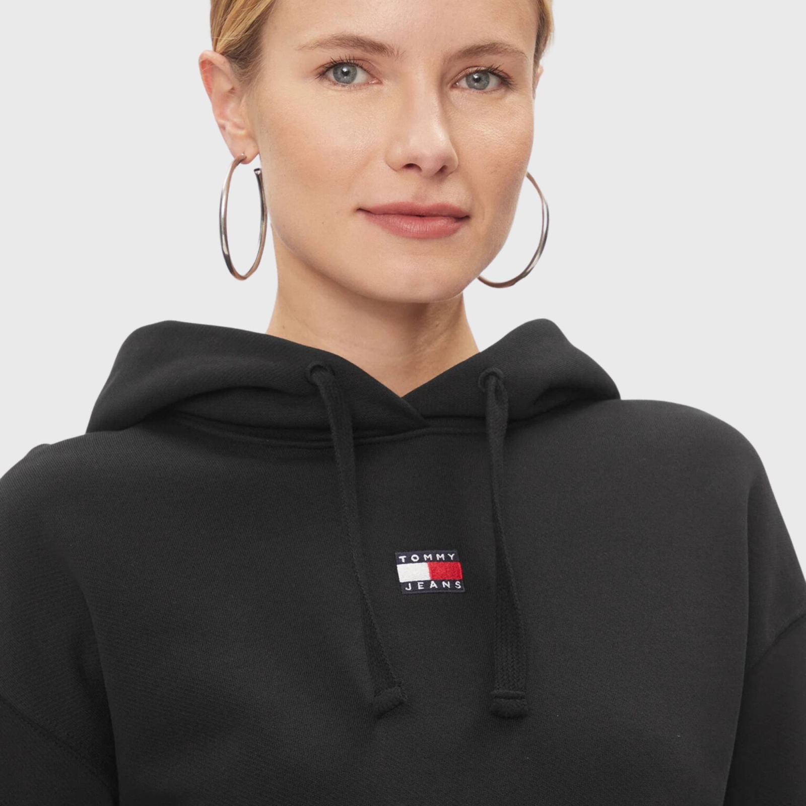 TOMMY BOXY BADGE HOODIE