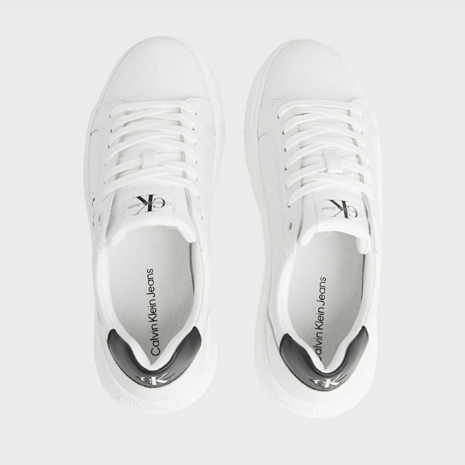 CALVIN CHUNKY CUPSOLE LEATHER MONO SNEAKERS