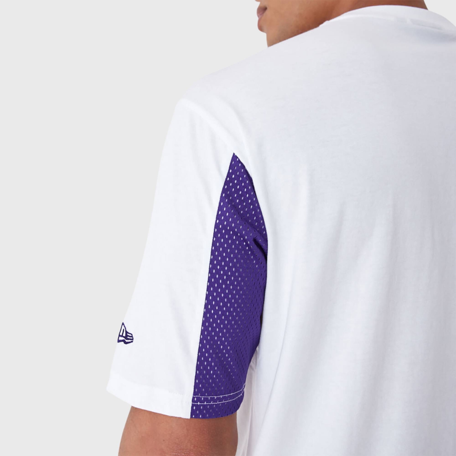 NEW ERA LOS ANGELES LAKERS NBA MESH PANEL TEE