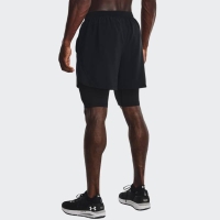 UNDER ARMOUR MENS LAUNCH 5 INCHES 2N1 SHORT