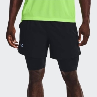 UNDER ARMOUR MENS LAUNCH 5 INCHES 2N1 SHORT