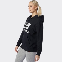 NEW BALANCE ESSENTIALS STACKED LOGO OVERSIZED PULLOVER HOODIE