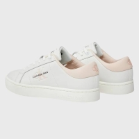 CALVIN CUPSOLE LOWLACEUP LEATHER SNEAKERS