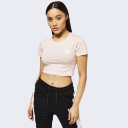 11 DEGREES CORE CROPPED SLIM FIT T-SHIR