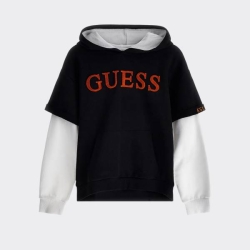 GUESS HOODED LONG SLEEVE ACTIVE TOP BOY