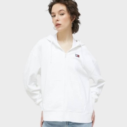 TOMMY JEANS WOMENS RELAXED XS BADGE ZIP TRHU