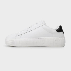 TOMMY LEATHER OUTSOLE SNEAKERS
