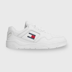TOMMY LEATHER OUTSOLE COLOR SNEAKERS