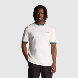 LYLE & SCOTT EMBROIDERED TIPPED T-SHIRT