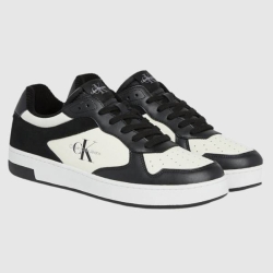 CALVIN BASKET CUPSOLE LOW LEATHER SNEAKERS