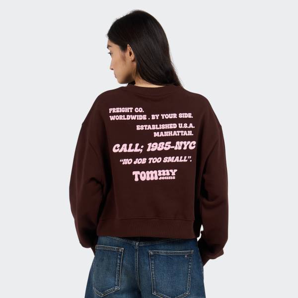 TOMMY JEANS RELAXED CROPPED CREW