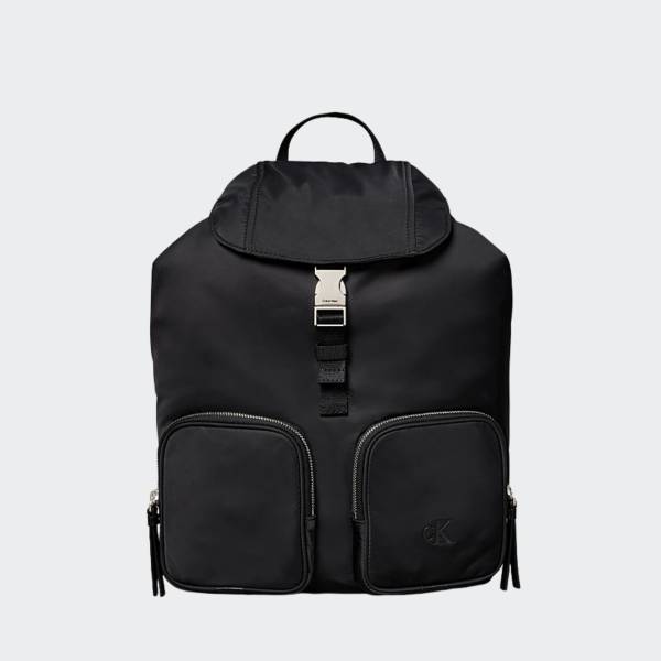 CALVIN KLEIN JEANS POCKET NYLON FLAP BACKPACK