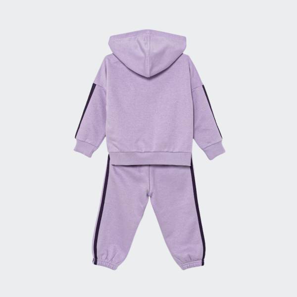 ADIDAS INFANT GIRLS 3STRIPES FLEECE SET