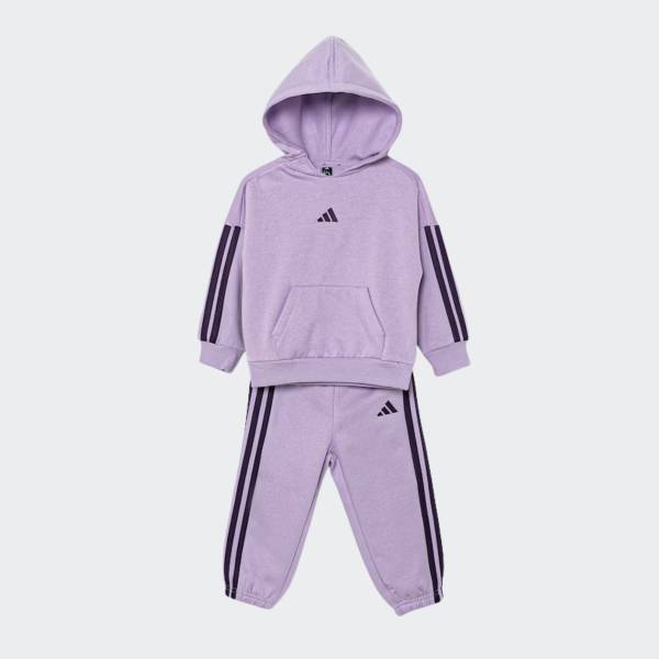 ADIDAS INFANT GIRLS 3STRIPES FLEECE SET