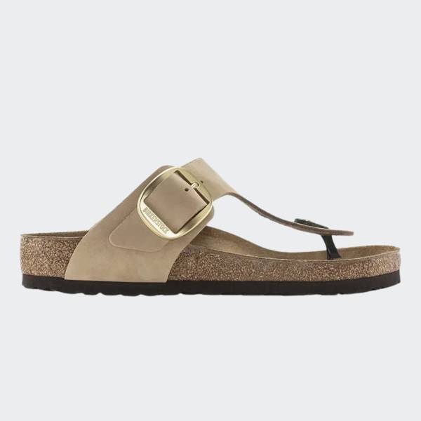 BIRKENSTOCK NUBUCK GIZEH BIG BUCKLE