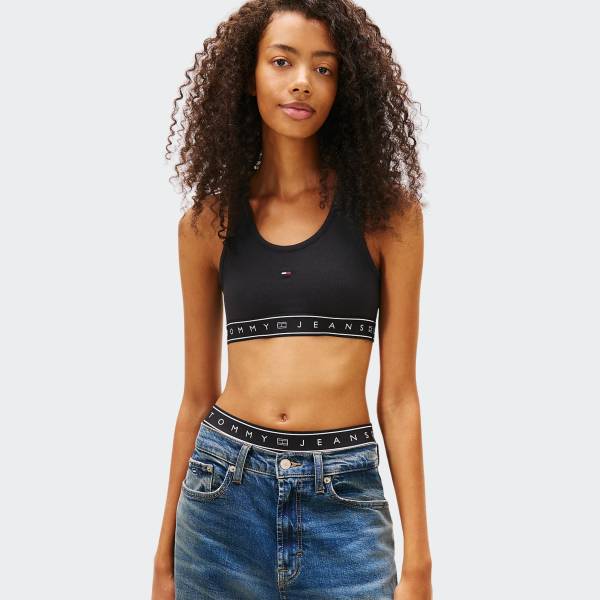 TOMMY JEANS CROP TAPE BRA TOP
