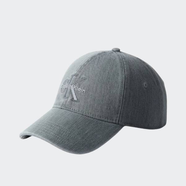 CALVIN KLEIN JEANS MONOLOGO EMBROIDERY DENIM CAP