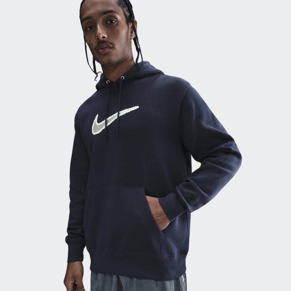 NIKE MENS CLUB HOODIE NEO VARSITY