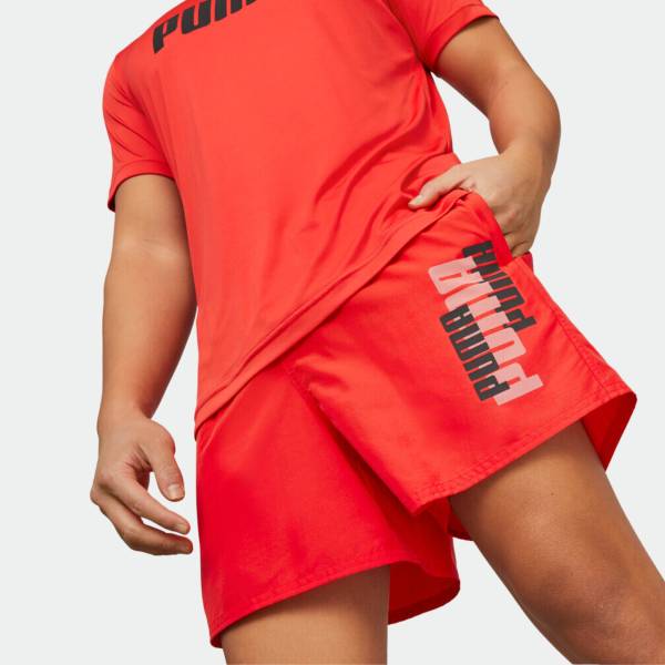 PUMA ESSENTIAL+  LOGO POWER PUMA SWIM SHORTS 5 INCHES