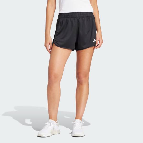 ADIDAS PACER KNIT HIGH WAIST SHORTS