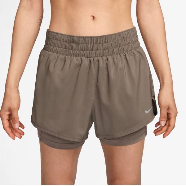 NIKE WOMENS ONE DRI-FIT MR 3IN 2N1 SHORT PANT