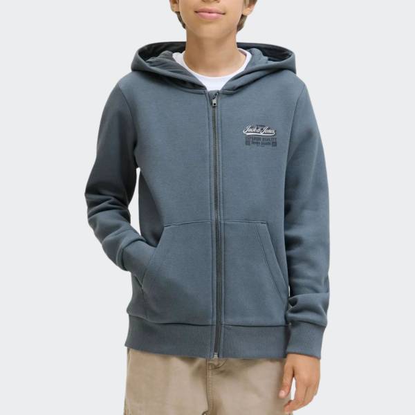 JACK & JONES ELOGO SWEAT ZIPHOOD 2COL JUNIOR