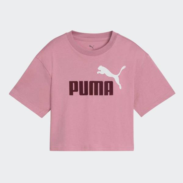 PUMA ESSENTIALS 2 COLOR NO. 1 LOGO  SHORT LENGTH GIRLS TEE
