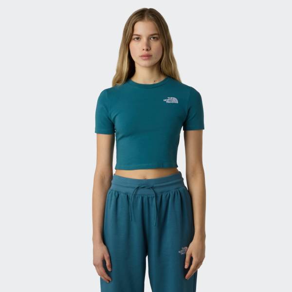 THE NORTH FACE WOMENS ESSENTIAL CROPPED SLIMENS TEE