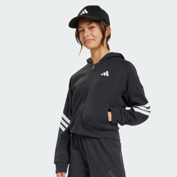 ADIDAS GIRLS FUTURE ICONS 3STRIPES ZIP HOODIE